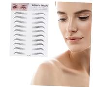 Happyyami 2pièces Faux Sourcils Artificiels Autocollants De Pose Outil Pour Sourcils Lot De Type Noir