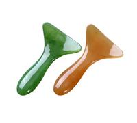 Happyyami 2pièces Lot De Outils De Massage Gua Sha Pour Corps Grattoir De Forme Unique Planche De Gua Sha Manuelle Masseur Pour Visage