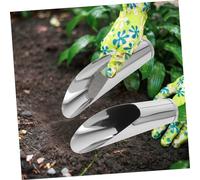 Happyyami 2pièces Lot de Petites Pelles Acier Inoxydable Outils De Creusement pour Jardinage Pelles Pratiques pour Sol Litière