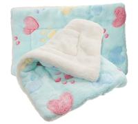 Happyyami 2pièces Matelas Douillet pour Petits Animaux Tapis De Sommeil Carrés pour Hamsters Cobayes Écureuils Et Hérissons Hiver