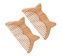 Happyyami 2pièces Peignes Anti-statiques à Large Dents Peigne Naturel Pour Et Femmes Compact Et Pratique Pour Usage