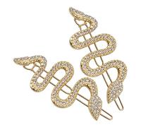 Happyyami 2pièces Pinces à Cheveux Serpent Alliage Avec Strass Blancs Lot De Barrettes Élégantes Pour Femmes Accessoires Coiffure Légers Et Résistants Pour Mariages Fêtes Et Usage Quotidien