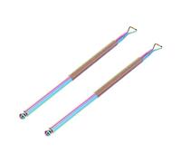 Happyyami 2pièces Repousse-cuticules Double Extrémité Acier Inoxydable Outil Pour Enlever Les Cuticules Et Vernis à Gel Pour Manucure à Domicile Et Salon