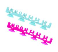 Happyyami 2pièces Support De Séchage Pour Pinceaux Silicone Avec Ventouse Organisateur De Pinceaux De Maquillage Pour Séchage Naturel Rangement Pratique