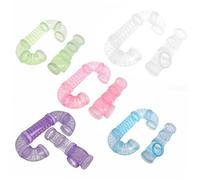 Happyyami 2pièces Tuyaux Extérieurs pour Cage De Hamster Tunnels Plastiques Bleus Durables Accessoires Cage Tubulaire pour Petits Animaux Promoteurs Exercice Et Exploration