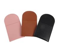 Happyyami 3 Pièces Étui de Rangement Plat en PU pour Flacon Parfum et Rouge à Lèvres, Protège et Organise Compartiments Multiples, pour Voyage et Paquet à Main