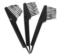 Happyyami 3 Pièces Nettoyeur de brosse à cheveux peigne d'épilation outil de dépoussiérage outils de coiffeur brosse d'épilation abdos Black