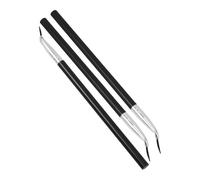 Happyyami 3 Pièces Pinceau Eye-liner Contour Pinceau Pour Eye-liner Multifonctionnel Courbé Ultra Doublure Outil Cosmétique Pour Le Maquillage Outil Cosmétique Pour Les Yeux Plastique