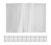 Happyyami 30 pochettes transparentes pour cahiers : pochettes en plastique A4 pour cahiers d’exercices - protection imperméable et transparente pour manuels scolaires, journaux et