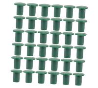 Happyyami 36 Pièces Chapeau De Soutien des Plantes Bouchons De Sécurité pour Cannes De Jardin en Plein Air Casquette De Canne De Jardin Chapeaux De Poteau PP Vert