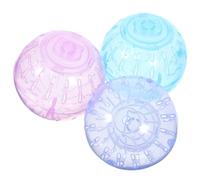 Happyyami 3pcs à Rouler la Balle pour Hamster en Plastique Léger et Portable, Mini Balle Compact pour Animaux de Compagnie en Intérieur et Extérieur Couleur Aléatoire