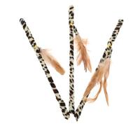 Happyyami 3pièces à Plumes Interactive pour Chats Jouet Amusant Et Stimulant pour Chats Accessoire De Jeu Portable Et pour Éveiller Instinct Naturel