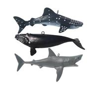 Happyyami 3pièces Décoration Flottante Aquarium avec Requins Accessoires Amusants pour Poissons Et Décorations Aquatiques
