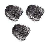Happyyami 3pièces Fausse Frange Aérienne Pour Perruque Fausse Perruque Cosplay Remplacement De Cheveux De Tête