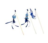 Happyyami 3pièces Jouet Interactif pour Chat avec Et Poupée De Forme De Poisson Et Bloc Carré Accessoire pour Renforcer Lien avec Animal