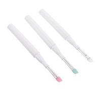 Happyyami 3pièces Pinceau Silicone Pour Yeux De Pinceaux Applicateurs Avec Capuchon Outil Séparateur De Cils Pour Maquillage Précis Et Facile à Nettoyer
