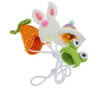 Happyyami 4 Pièces Mini Chapeau pour Animaux De Compagnie Mini Chapeau Haut De Forme Lézard Chapeau De Toilettage pour Animaux De Compagnie Chapeau Tricoté pour Hamster Casquette pour