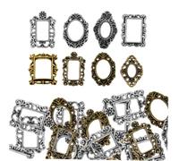 Happyyami 40pièces Cadre Photo Paysage Métal Pour Nail Baroque Petit Et Pratique