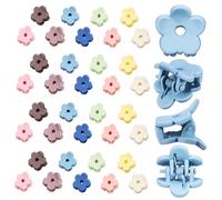 Happyyami 40pièces Mini Pince à Cheveux Fleurs Colorées Accessoires De Coiffure Pour Filles Petites Épingles à Cheveux Pour Événements Spéciaux Et Usage