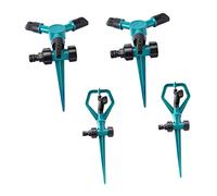 Happyyami 4Pièces Arroseur Automatique Rotatif pour Jardin Asperseur pour Pelouse Arrosage de Plantes Eau pour Irrigation de Jardin