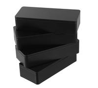 Happyyami 4pièces Boîte à Thé Étain Mate Boîte De Rangement Rectangulaire Portable Hermétique Pour Thé Mini Coffret Élégant Accessoire De Présentation Pratique