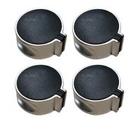 Happyyami 4pièces Interrupteur Allumage pour Poêle à Gaz Bouton Marche Arrêt Métal Accessoire de Cuisinière Compatible avec Brûleurs à Gaz Style