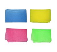 Happyyami 4Pièces Serviettes De Bain Exfoliantes Nylon Lot De Vert Rose De Bain Doux Pour Gommage Agréable