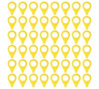 Happyyami 50 Pièces Indicateur de desserrage des écrous de Pneu Jaune en Plastique, Alerte visuelle Rapide pour écrous de moyeu Automobile, inspections pré-départ en Transport de fret