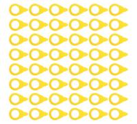 Happyyami 50 Pièces Indicateur Intempéries pour de Écrous Automobile Jaune Roue en Plastique Résistant aux et Quotidien des Inspections Pré-départ