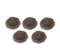 Happyyami 5pièces Décoration De Nid Oiseau Rotin De Ornements Créatifs pour Maison Et Fête Décor Naturel Vigne pour Photographie