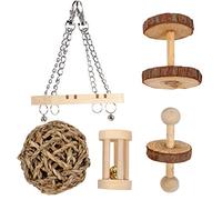 Happyyami 5pièces Jouets à Mordre Bois pour Hamsters De Jouets à Mâcher pour Rongeurs pour Chinchillas Cochons Et Autres Petits Animaux