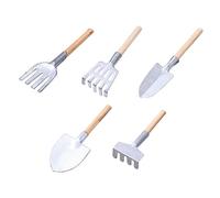 Happyyami 5pièces Lot de Mini- De Jardinage pour Plantation Et Ameublissement Sol avec Manche Outils Multifonctions pour Fleurs Et Plantes Pot