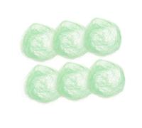 Happyyami 6 Pièces Décor De Nid De Poule Accessoires De Poulailler Simulation Décor De Poulailler à La Maison Assaisonnement Selle De Poulet pour Poules Faux Nid D'oiseau Les Poules Green