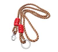 Happyyami 6 pièces Kit de Suspension de Balançoire Extérieure Corde Nylon Ajustable avec Connecteurs pour et Arbres Sangles Durables pour Activités Plein Air Couleur Couleur Aléatoire