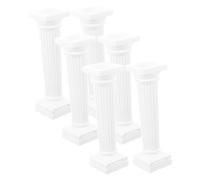 Happyyami 6 Pièces Mini Pilier Romain Colonnes Grecques Statue De Colonne Romaine en Plastique Sculpture De Mythologie Grecque Accessoire Photo pour Bibliothèque De Musée Bureau À Domicile
