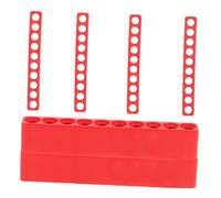 Happyyami 6 Pièces Porte-Embout de Tournevis Stockage de Petits Morceaux Mallette de Forage Coffret de forets Vide Organisateur d'embouts de Tournevis Plastique Rouge