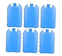 Happyyami 6Pcs Packs Ventilateur De Climatisation Boîte De Cristal De Glace Congélateur Récipient À Glace Blocs De Congélation Coussin De Glace Sacs À Lunch De Glace Blocs De Glace