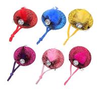 Happyyami 6pièces Chapeaux Décoratifs pour Animaux De Chapeaux Résistants à Usure pour Poules Accessoires Amusants pour Perroquets Et Petits Animaux pour Fêtes Et Portraits Familiaux