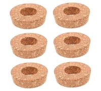 Happyyami 6pièces Couvercles Liège pour Vase Verre avec Trou Central Bouchons De Liège pour Hydroponie Vases Et Terrariums Accessoires De Jardinage pour Plantes Succulentes Et Jardins