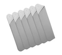 Happyyami 6Pièces Étui à Stylo Cuir PU Lot de Manchons De Protection pour Stylos Élégant pour École Couleur Grise