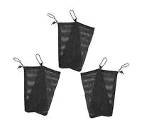 Happyyami 6pièces Maille Polyester pour Filtration Aquarium De Stockage pour Matériaux De Filtre Aquariophilie Noir