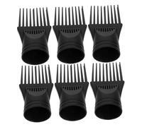 Happyyami 6pièces Peigne Pour Sèche-cheveux Multifonction Lot De Peignes De Remplacement à Dents Larges Pour Cheveux De Types Usage Domestique Et Salon