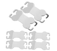 Happyyami 6pièces Plaque Identification pour Chien Acier Inoxydable De Médailles Personnalisables Étiquettes Légères Et pour Animaux De Compagnie avec Gravure De Nom Et Coordonnées