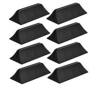 Happyyami 8 Pièces Clip d'écran de Bureau Pince de séparation de Bureau Pince pour Panneau de Bureau Support de cloison étudiant Pince diviseur Supports de cloison en Verre Plastique Noir