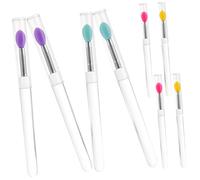 Happyyami 8pièces Applicateurs Silicone Avec Couvercles Pinceaux De Maquillage Pour