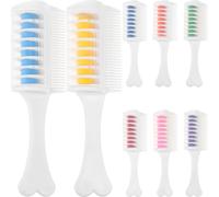 Happyyami 8Pièces Set de Peignes de Couleur Éclatante Housse de Protection Transparente pour Look et Durable