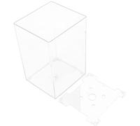 Happyyami Aquarium bouda Decoration Interieure décoration d'intérieur Piscine minusculette Goldfish Fournitures de Poisson réservoir de Betta Acrylique réservoir de Betta délicat Transparent