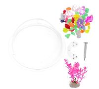 Happyyami Aquarium Mural en Acrylique De 17 Cm Décoration Peu Encombrante Couleur Aléatoire