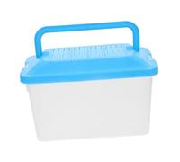 Happyyami Aquarium Tortue en Plastique Aquariums Portatifs Fournitures pour Tortues De Compagnie Cage Couvercle Bocal à Poisson Têtard Réservoirs D'aquarium pour Reptiles Crabe Attraper Auto