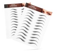Happyyami Autocollants Pour Sourcils Réalistes 6 Feuilles Effet Poil à Poil 6d Imperméables Temporaires Femmes Maquillage Sourcils Faux Toilettage Visage